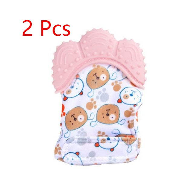 Baby teether silicone molar glove