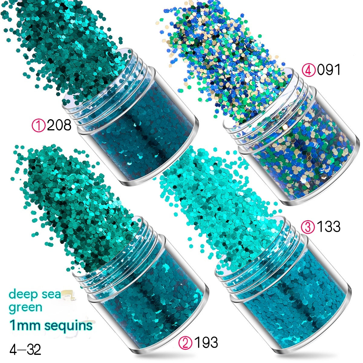 Nail Sequins Glitter Powder Gradient Laser Powder