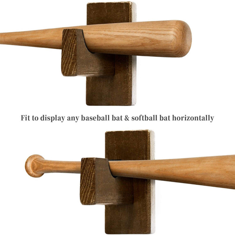 Wooden Baseball Bat Display Rack