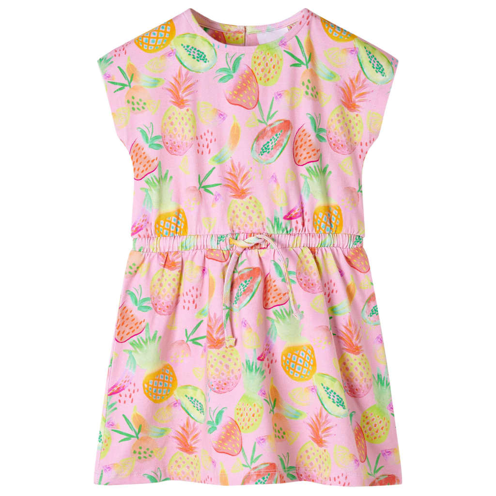 Girls Pink Cotton Dress