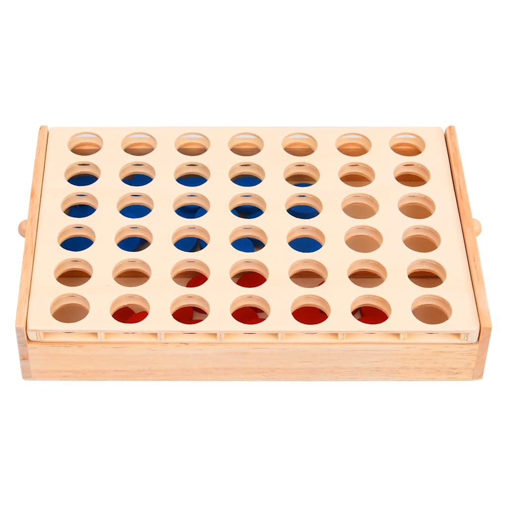Connect Four Game Solid Wood