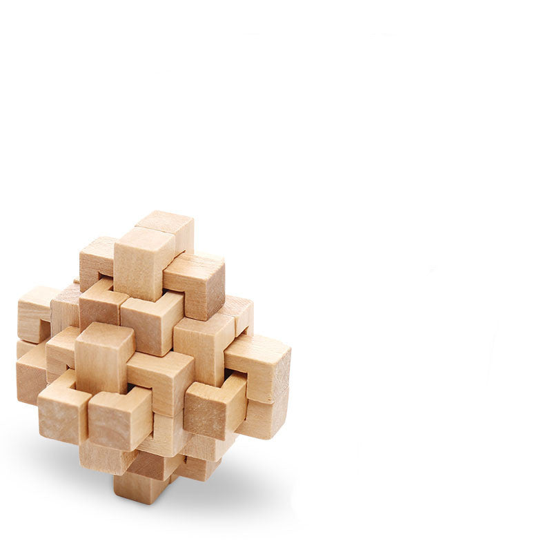 Beech Wood Kongming Lock Puzzle