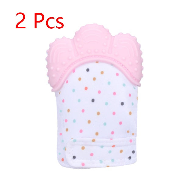 Baby teether silicone molar glove