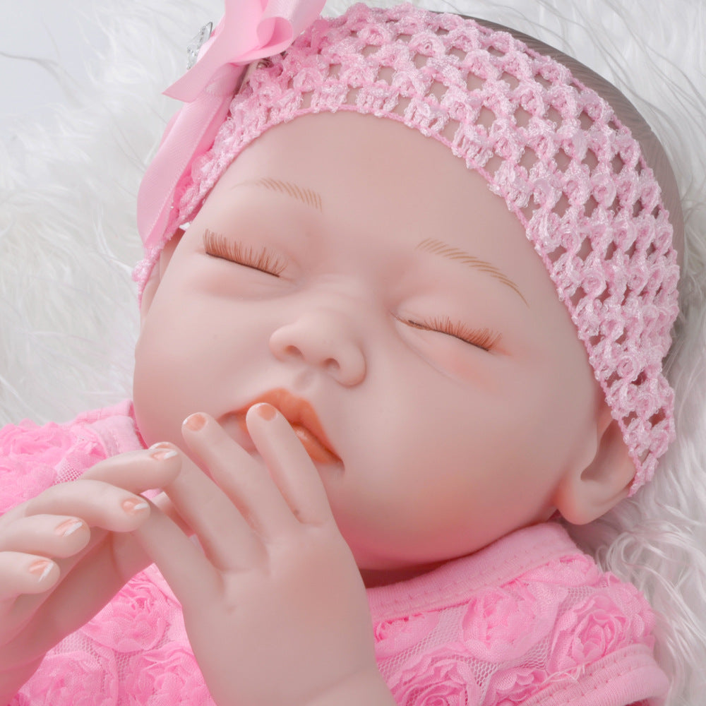 Cute Closed Eyes Silicone Doll