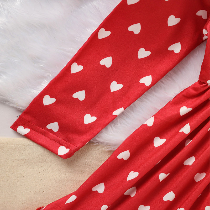 Toddler Girl's Cute 'LOVE' Embroidered Dress
