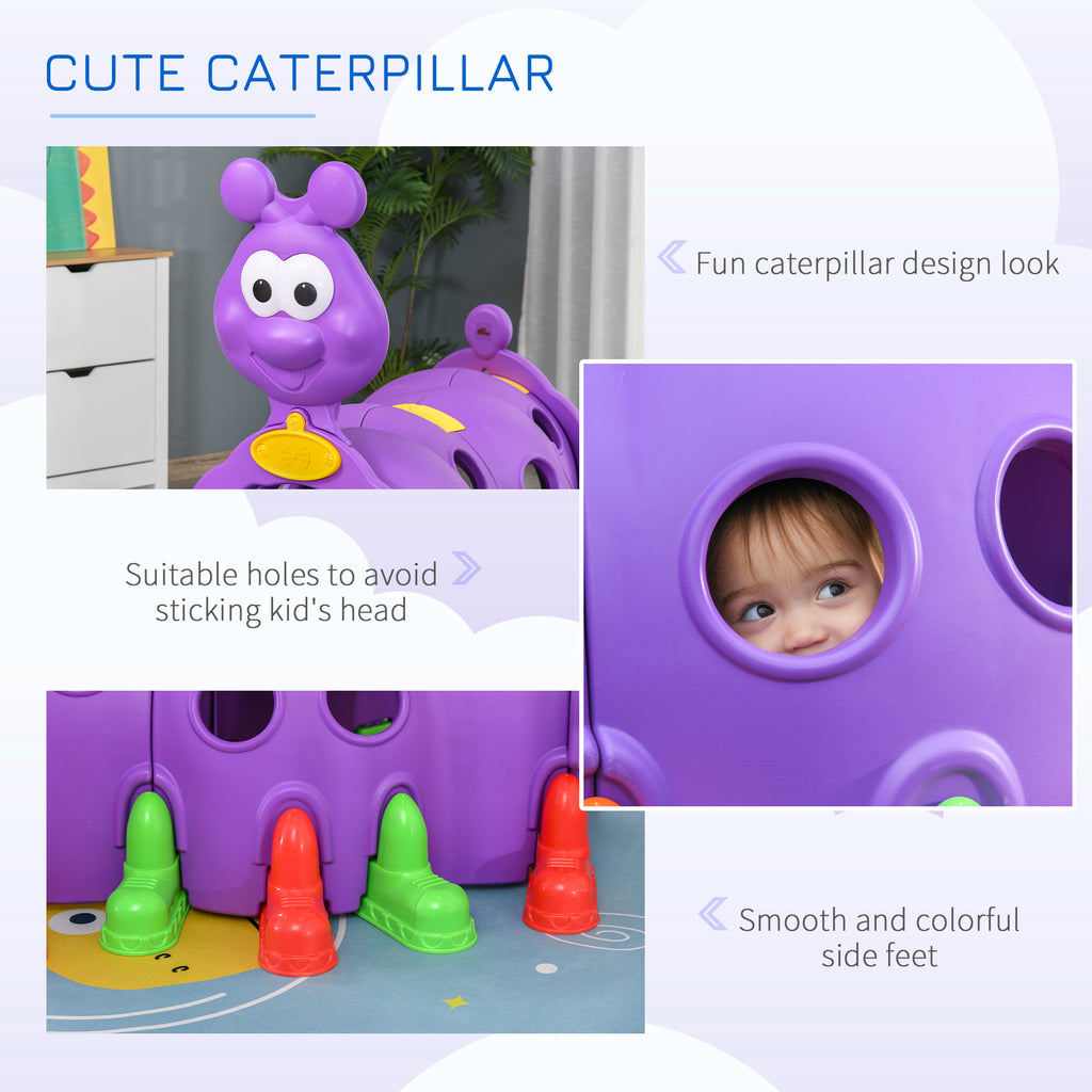 Toddler Caterpillar Crawl and Climb Through Tunnel