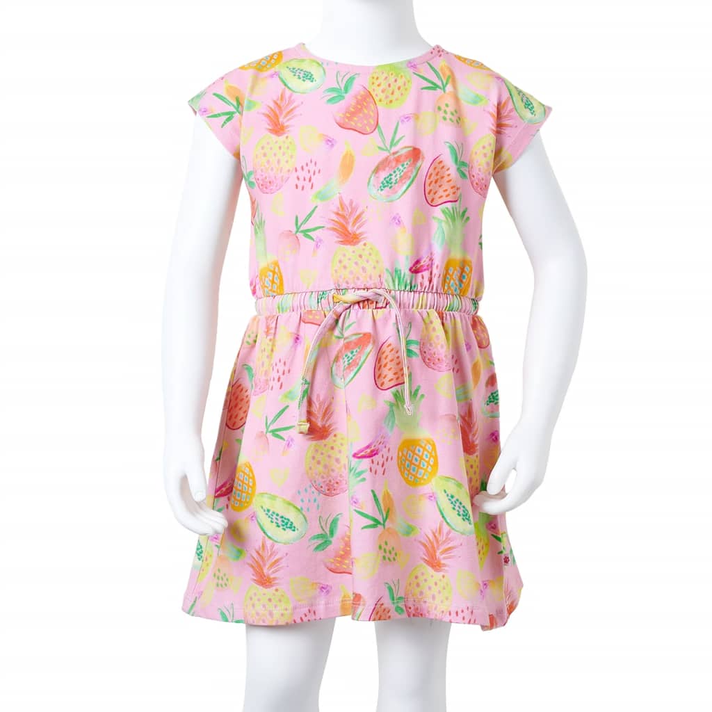 Girls Pink Cotton Dress