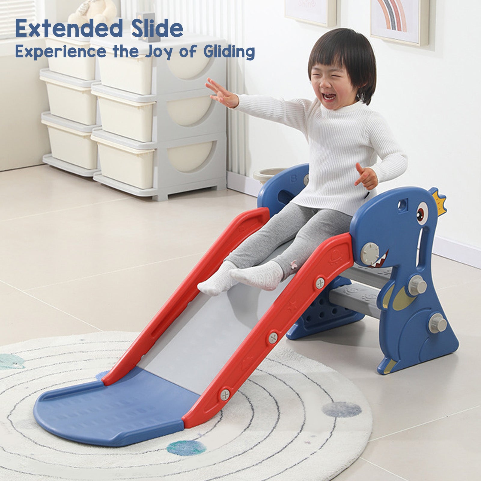 Toddler Dinosaur Shape Indoor Slide