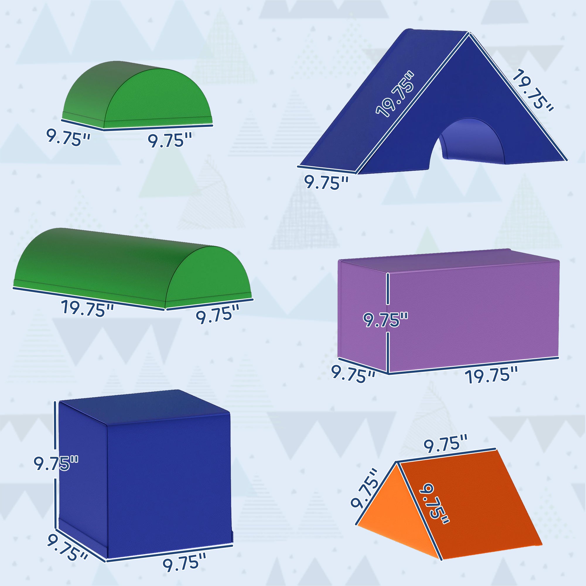 11-Piece Kids Crawl and Climb Activity Play Set