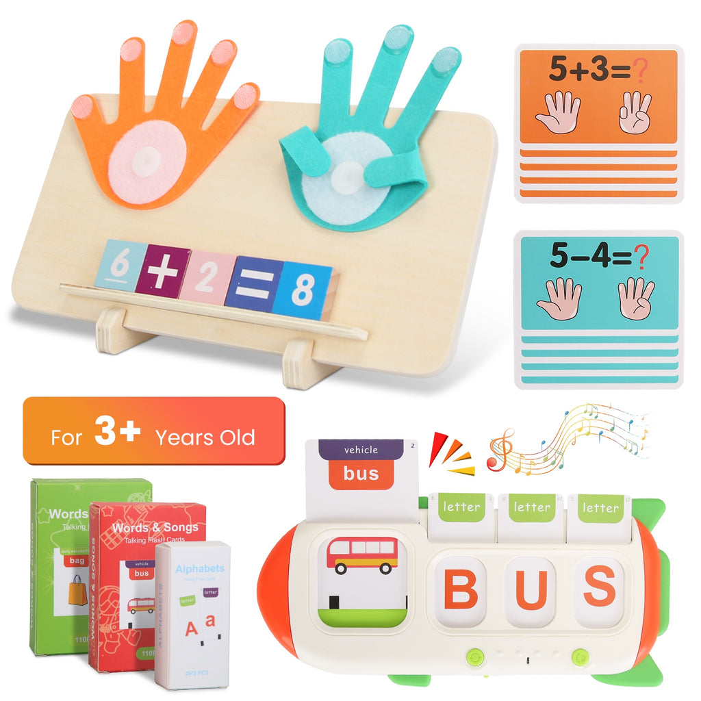 Talking Flash Cards And Finger Counting Math Board Interactive Learning Toys