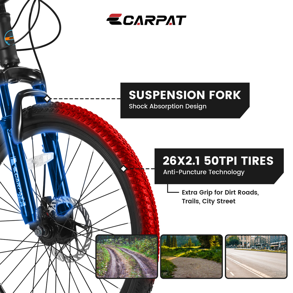26 Inch Mountain Bike, Shimano 21 Speeds