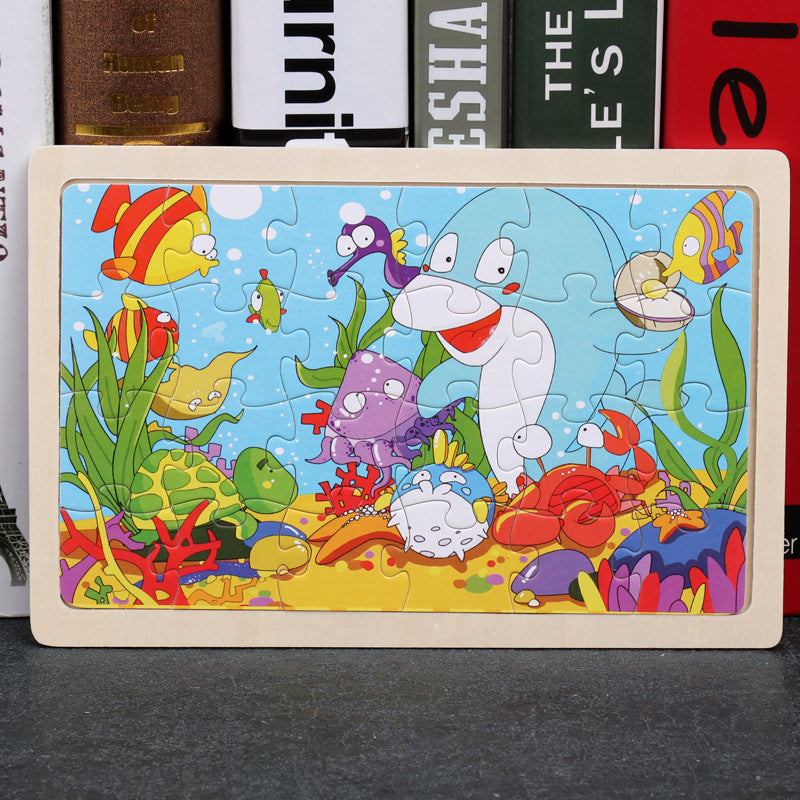 Children's 80PCS Wooden Jigsaw Puzzle