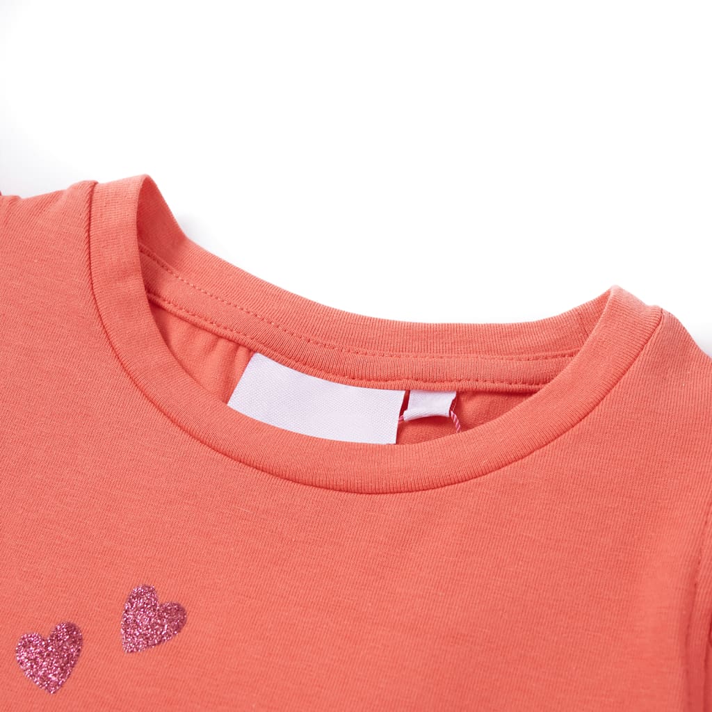 Children's T-shirt with ruffled sleeves
