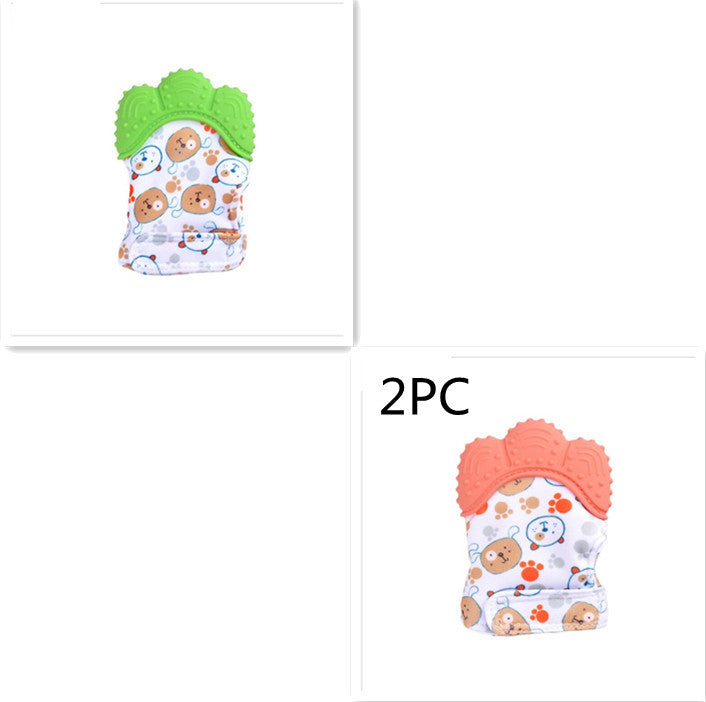 Baby teether silicone molar glove