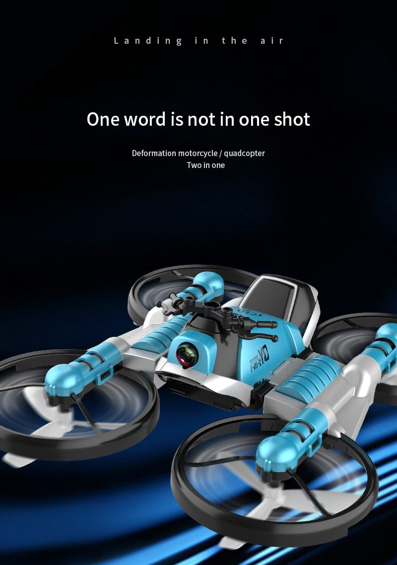 2 in 1 R/C Helicopter/Motorcycle Drone