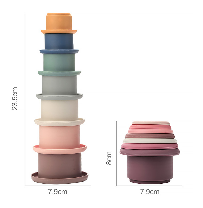 Baby Stacking Silicone Cups