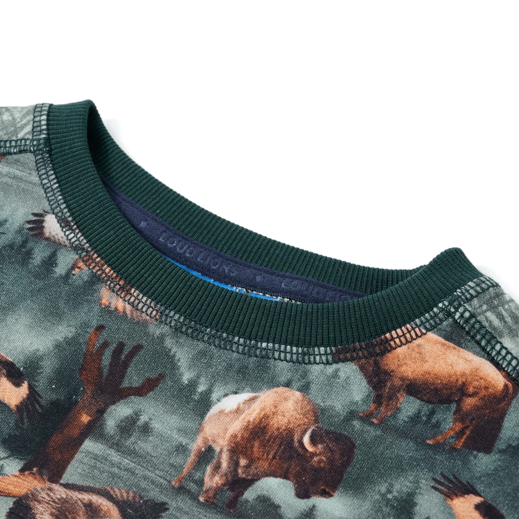 Children's sweatshirt dark green