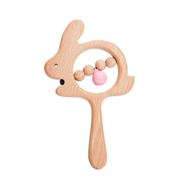 Hand-held Wooden Rattle