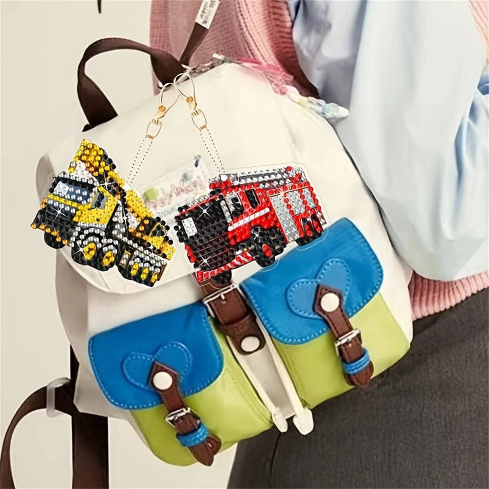 DIY Diamond Painting Keychain Kit - Trucks