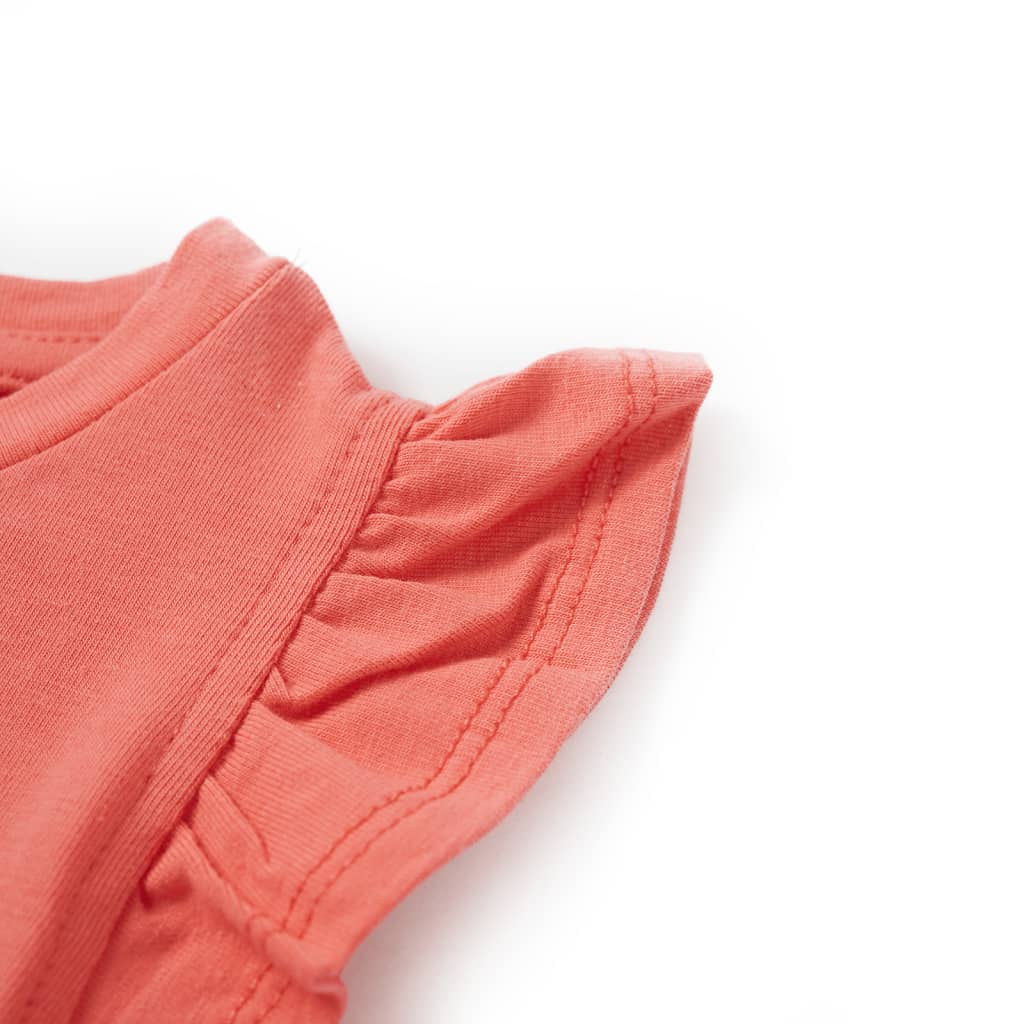 Children's T-shirt with ruffled sleeves
