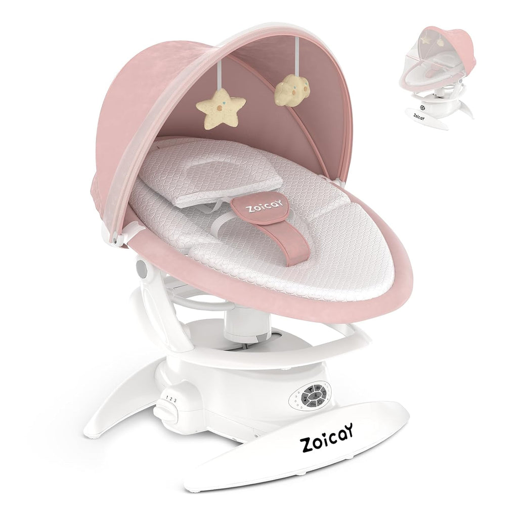 Infant Baby Swing w/ 3 Swing Modes, 12 Lullabies & 5-Speeds