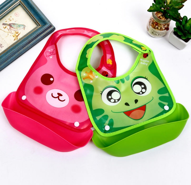 Cartoon Waterproof silicone Bib