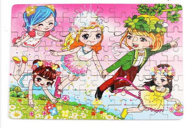 Children's 80PCS Wooden Jigsaw Puzzle