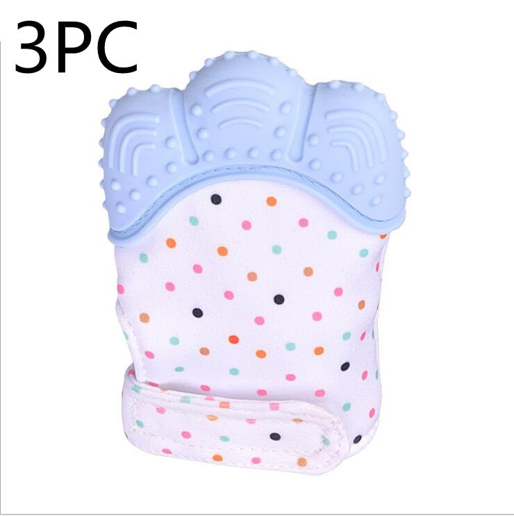 Baby teether silicone molar glove