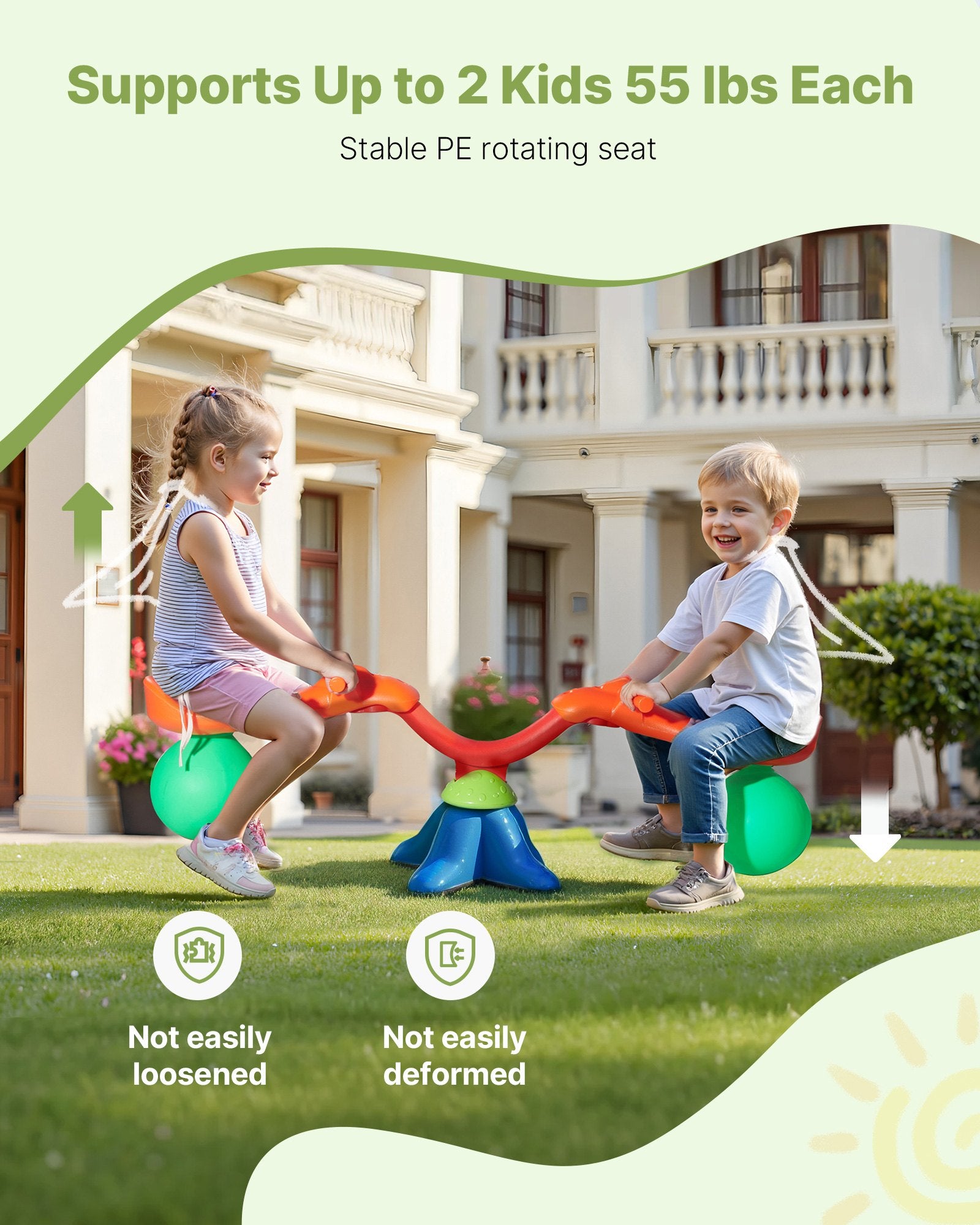 Smaller Kids Rotating Teeter Totter Aged 3+