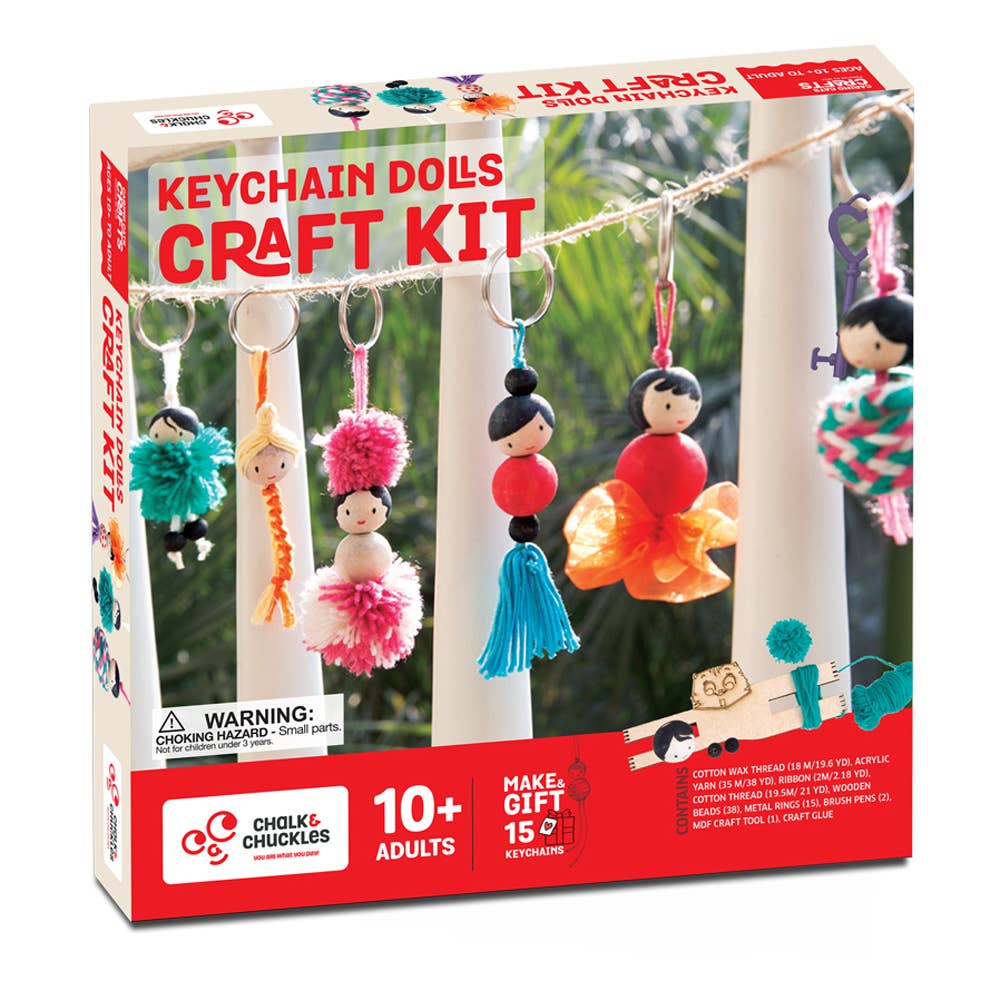 DIY Keychain Dolls Craft Kit.