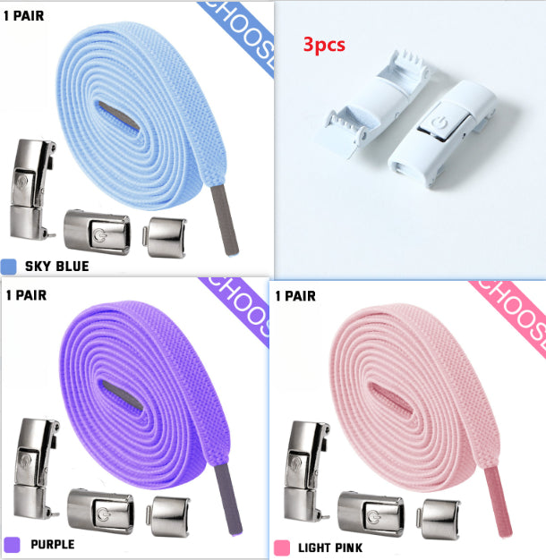 Press Lock Elastic Shoelaces