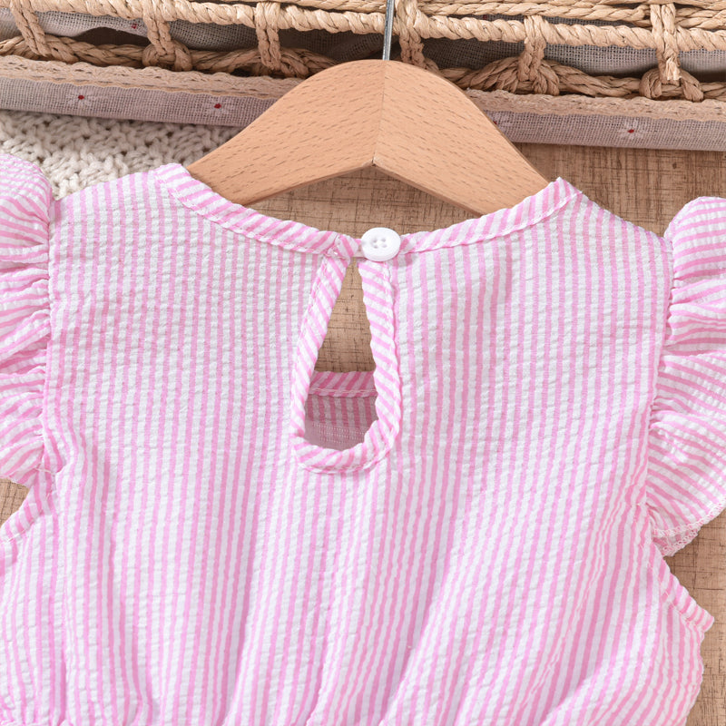 Girl's Bunny Embroidered Dress