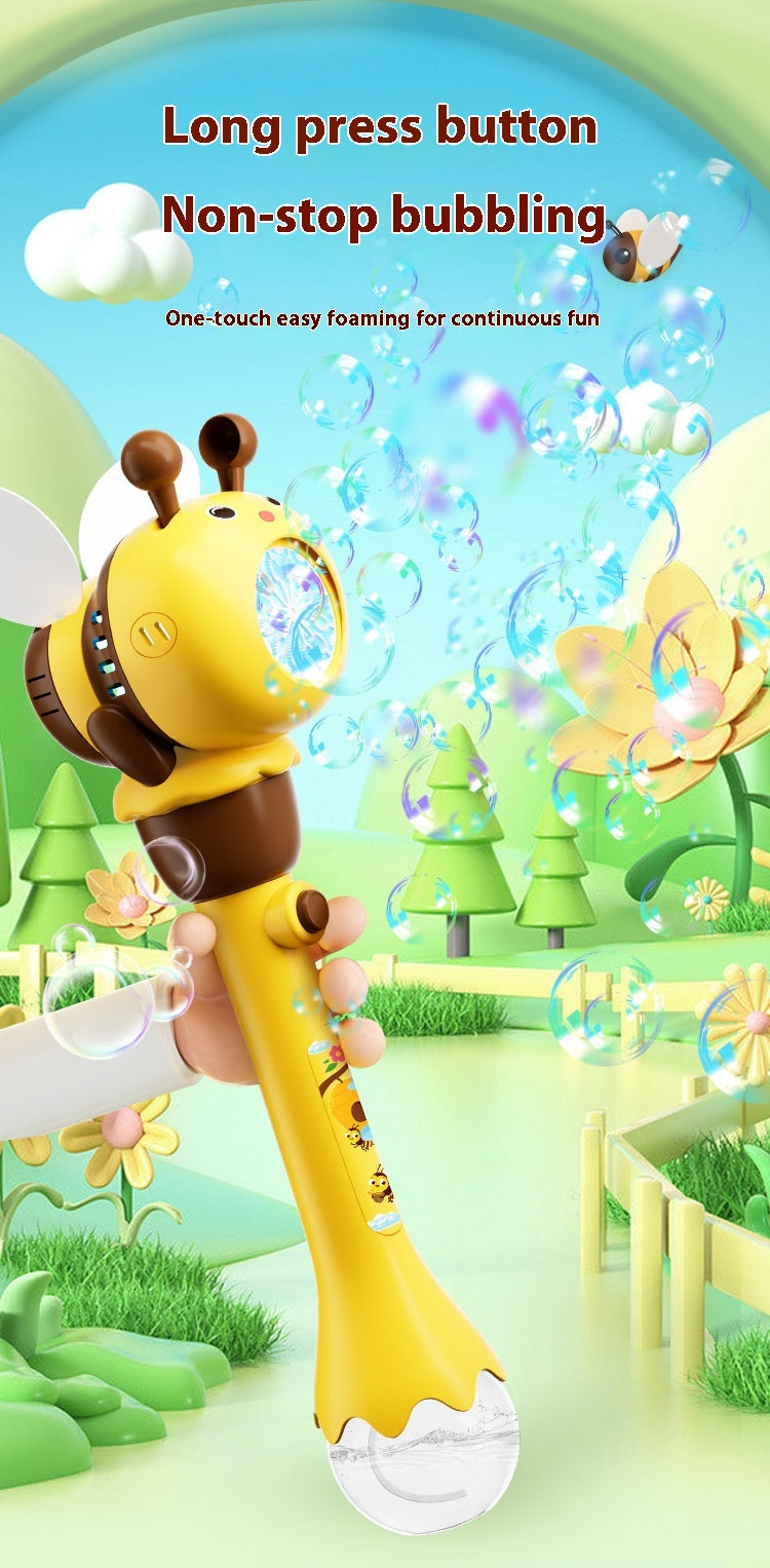 Electric Lighting Bee Bubble Machine