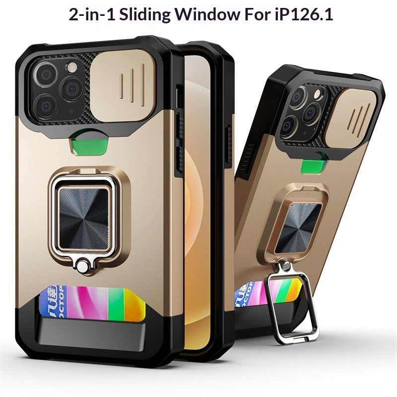 Iphone Case with Sliding-window Card-insert