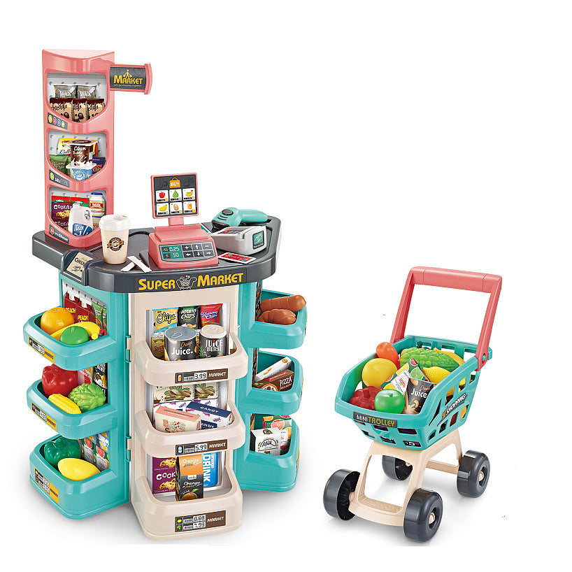 Supermarket Shopping Cart Play Set
