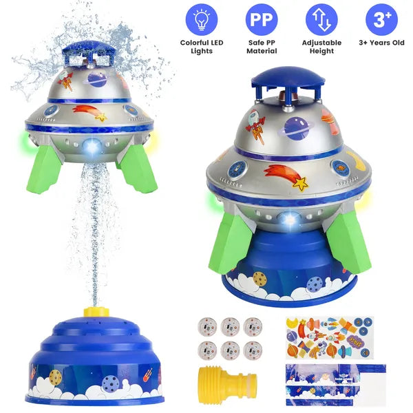 360° Rotating UFO Sprinkler with LED Lights