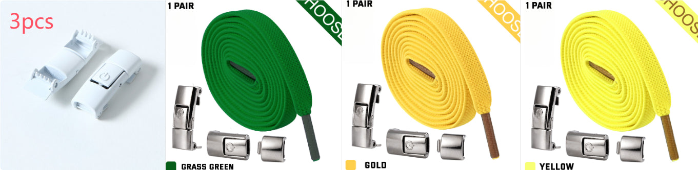 Press Lock Elastic Shoelaces