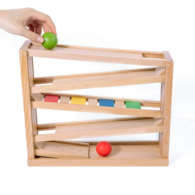 Wooden 2-in-1 Roller Glider Parking Toy