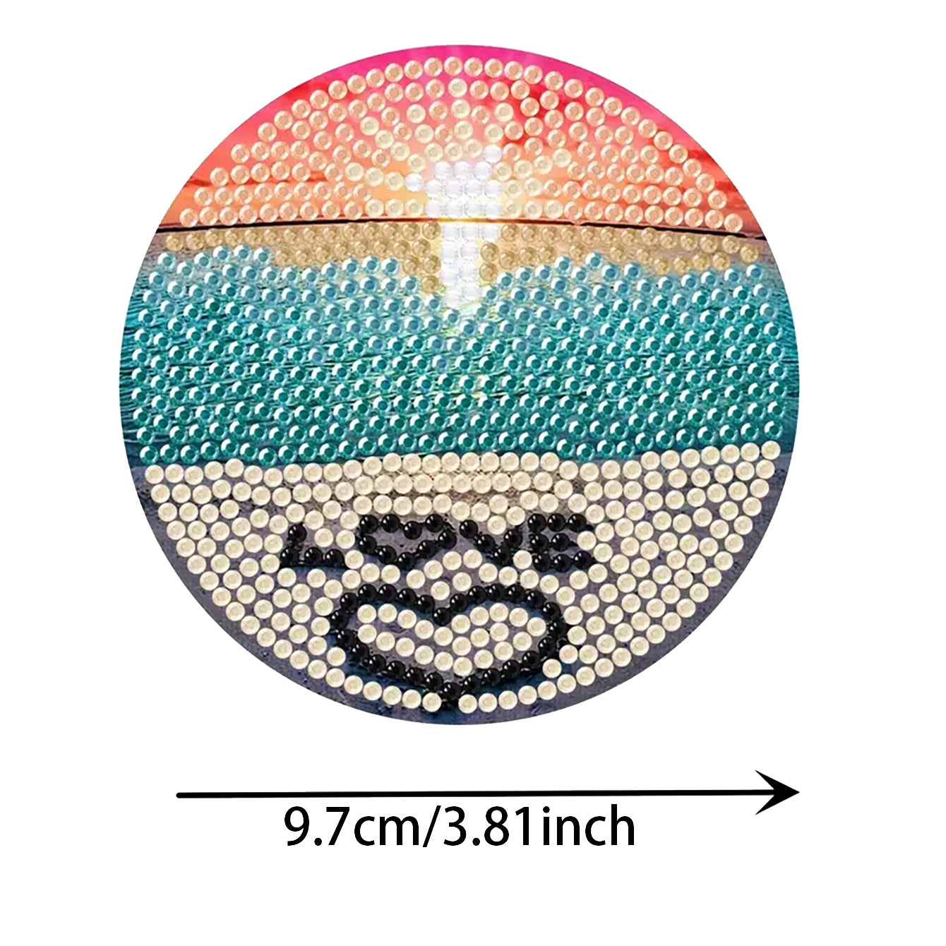 DIY Diamond Art Coaster Set - Landscape