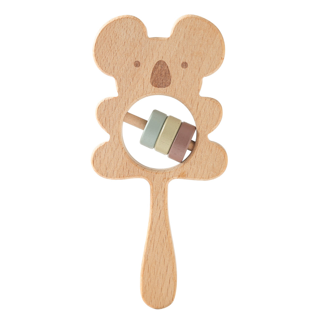 Hand-held Wooden Rattle