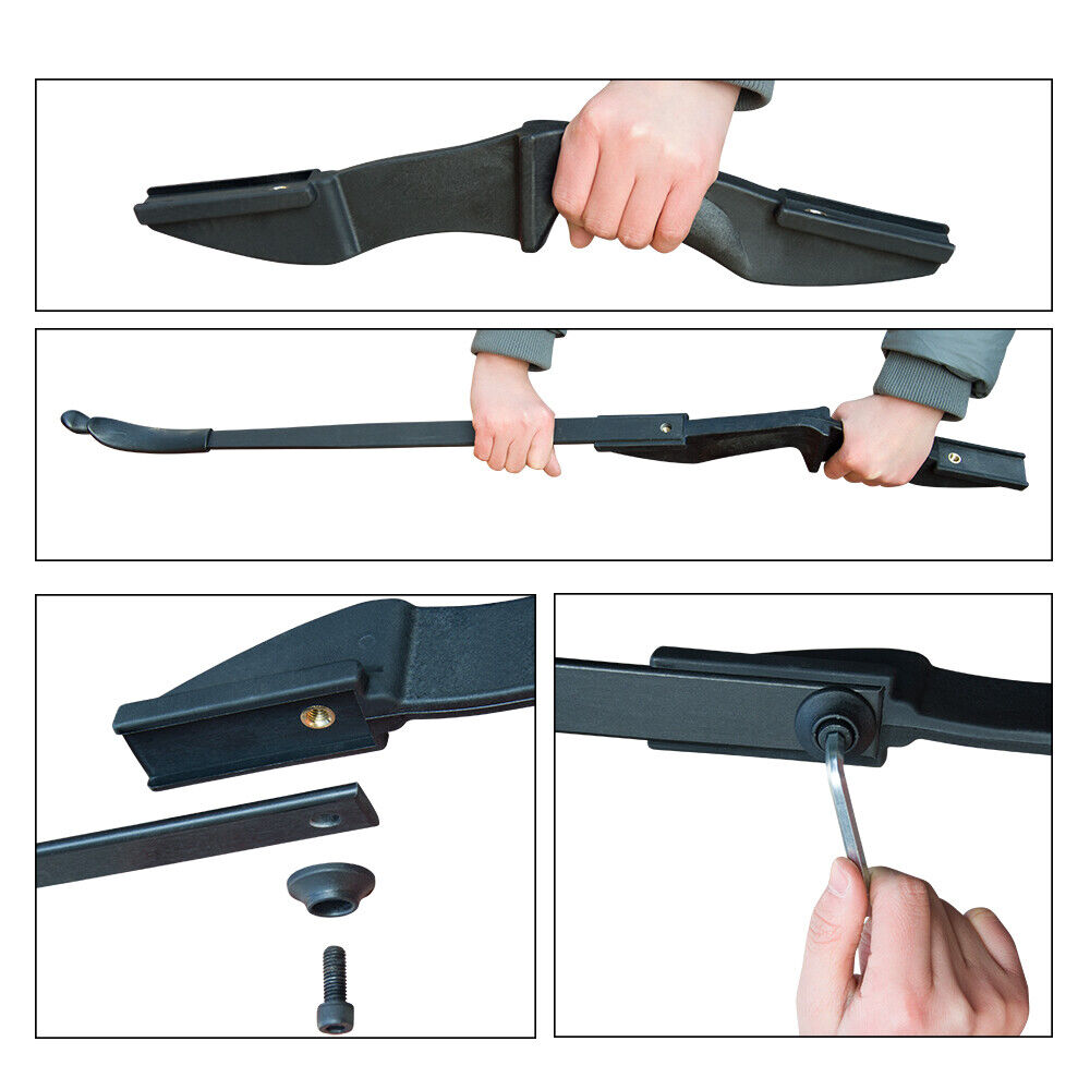 40 Lb. Recurve Bow w/ Fiberglass Arrows for Archery Hunting