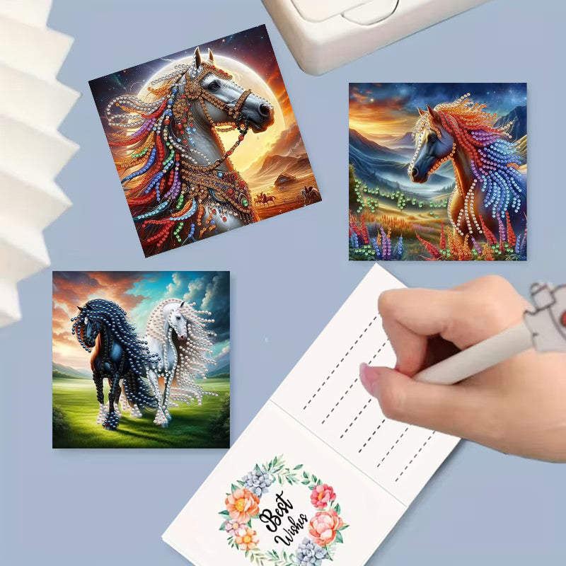 DIY Diamond Painting Card Kit - horses