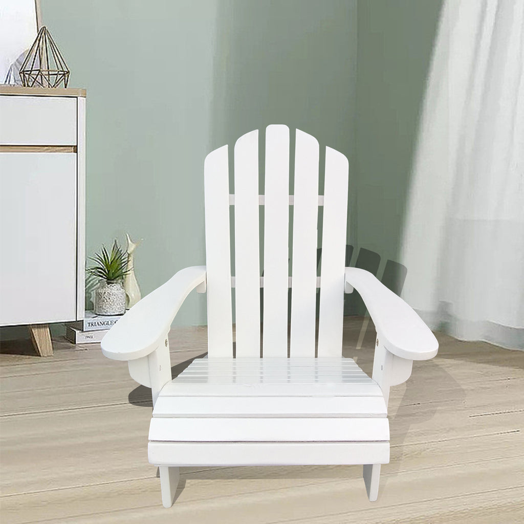 Wood Children Adirondack Chair, white