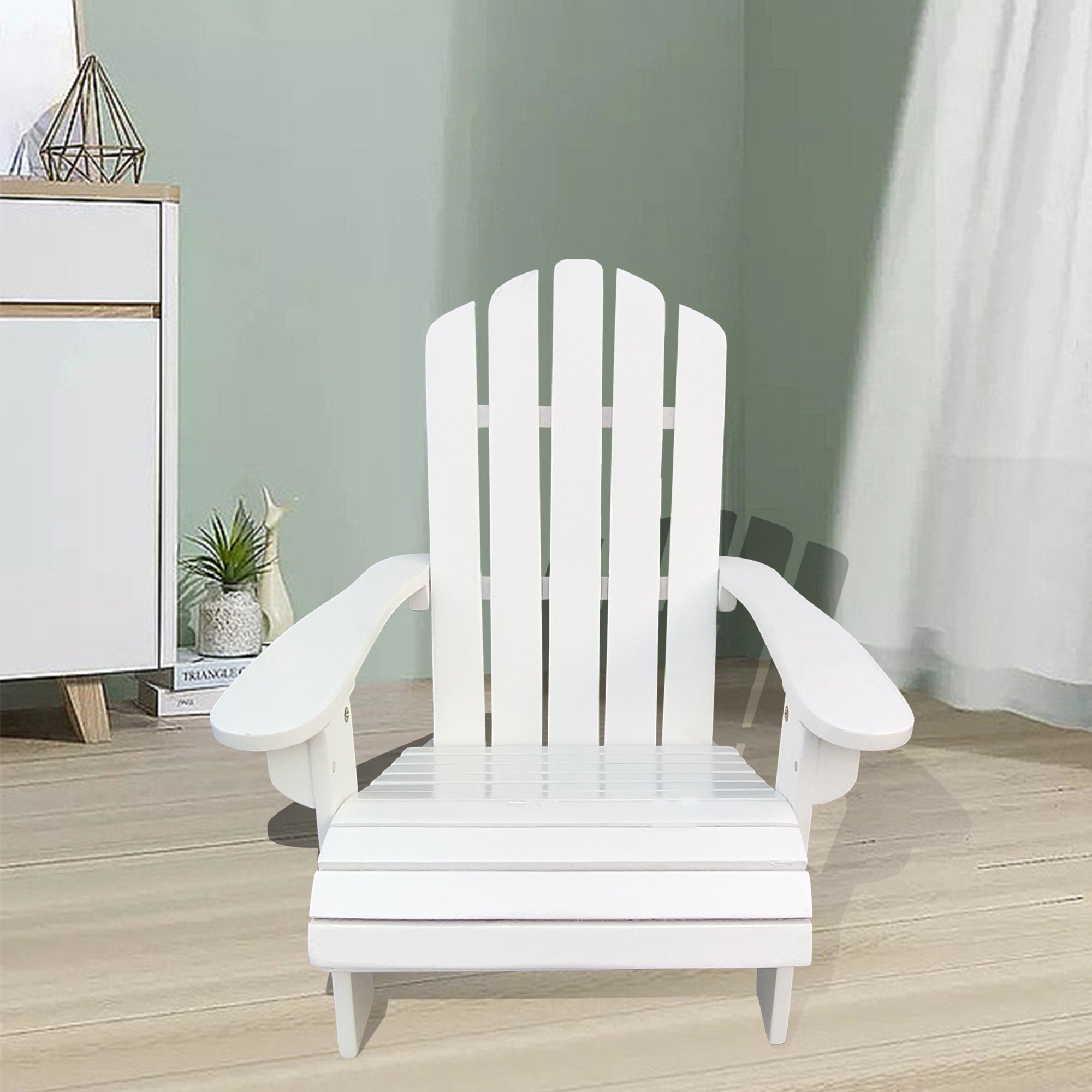 Wood Children Adirondack Chair, white