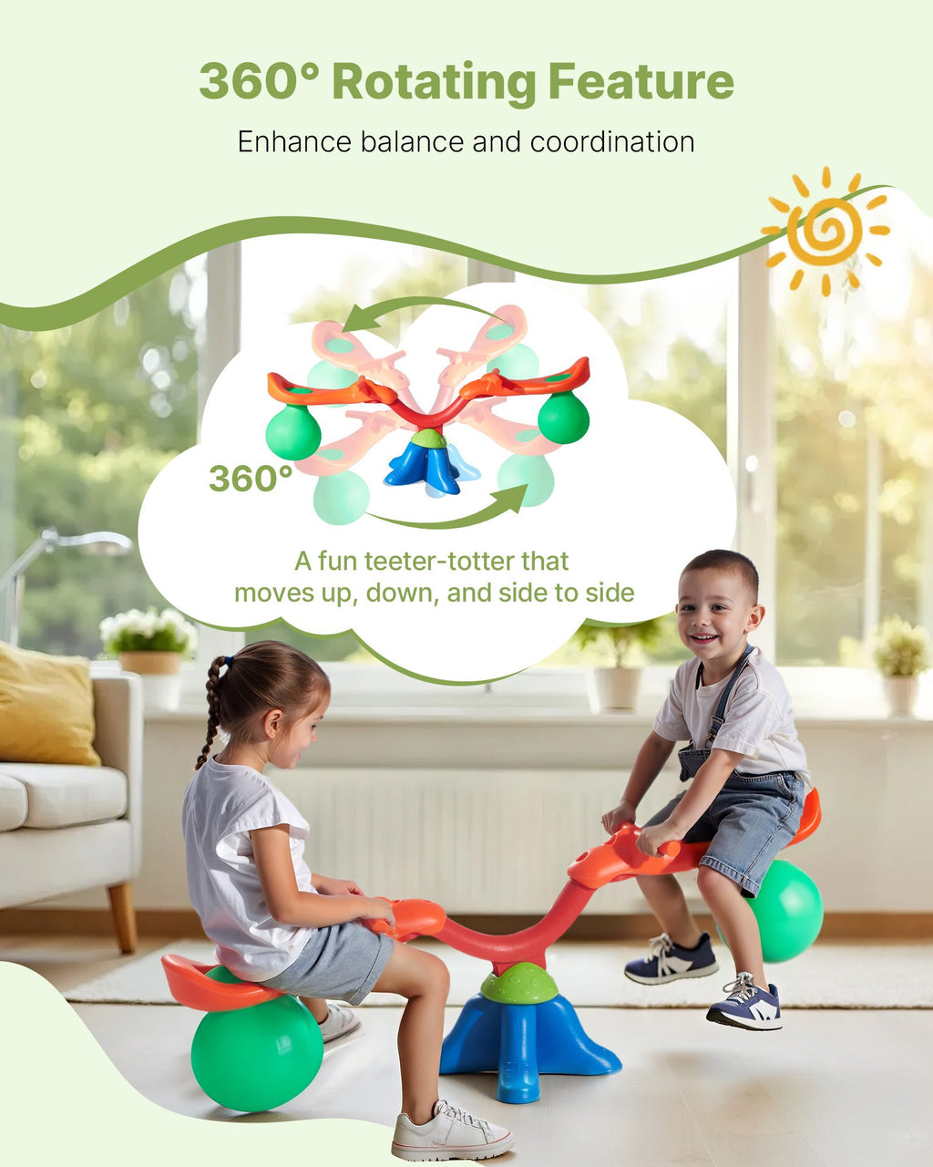 Smaller Kids Rotating Teeter Totter Aged 3+