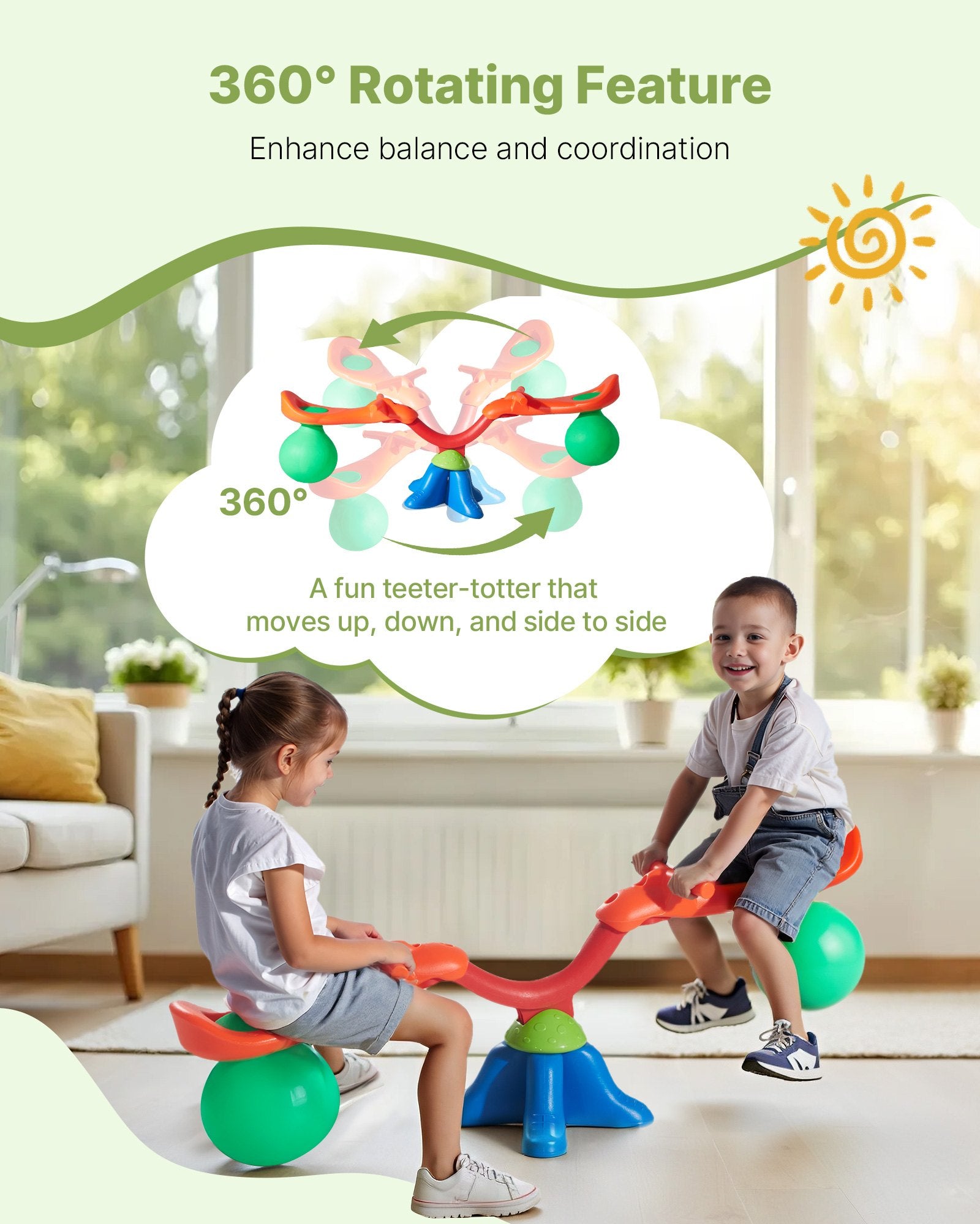 Smaller Kids Rotating Teeter Totter Aged 3+