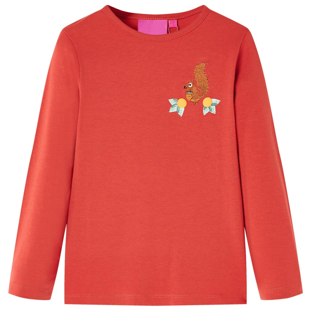 Children's long-sleeved Squirrel shirt