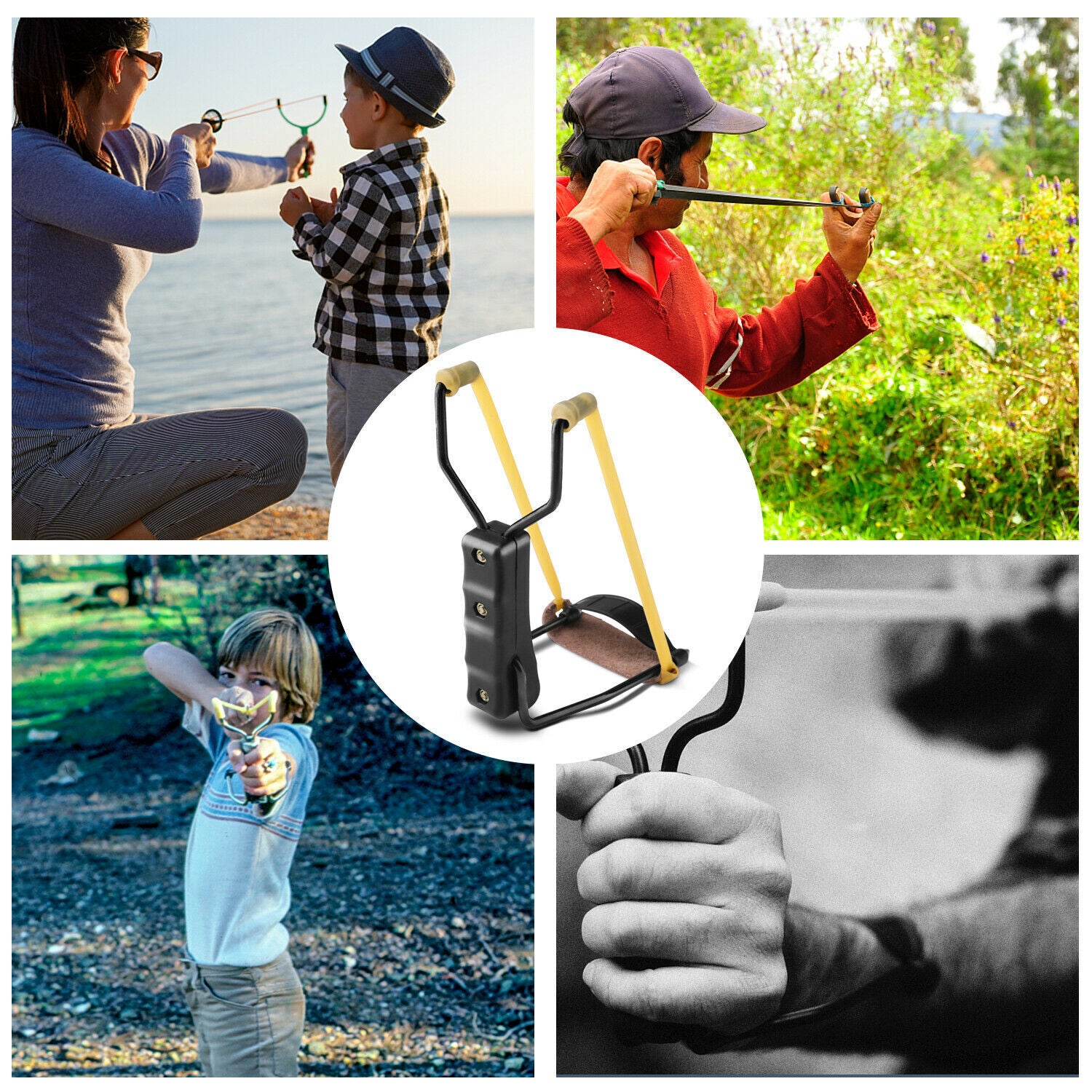 Compact Folding Slingshot for Outdoor Sport Games