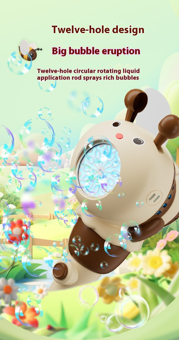 Electric Lighting Bee Bubble Machine