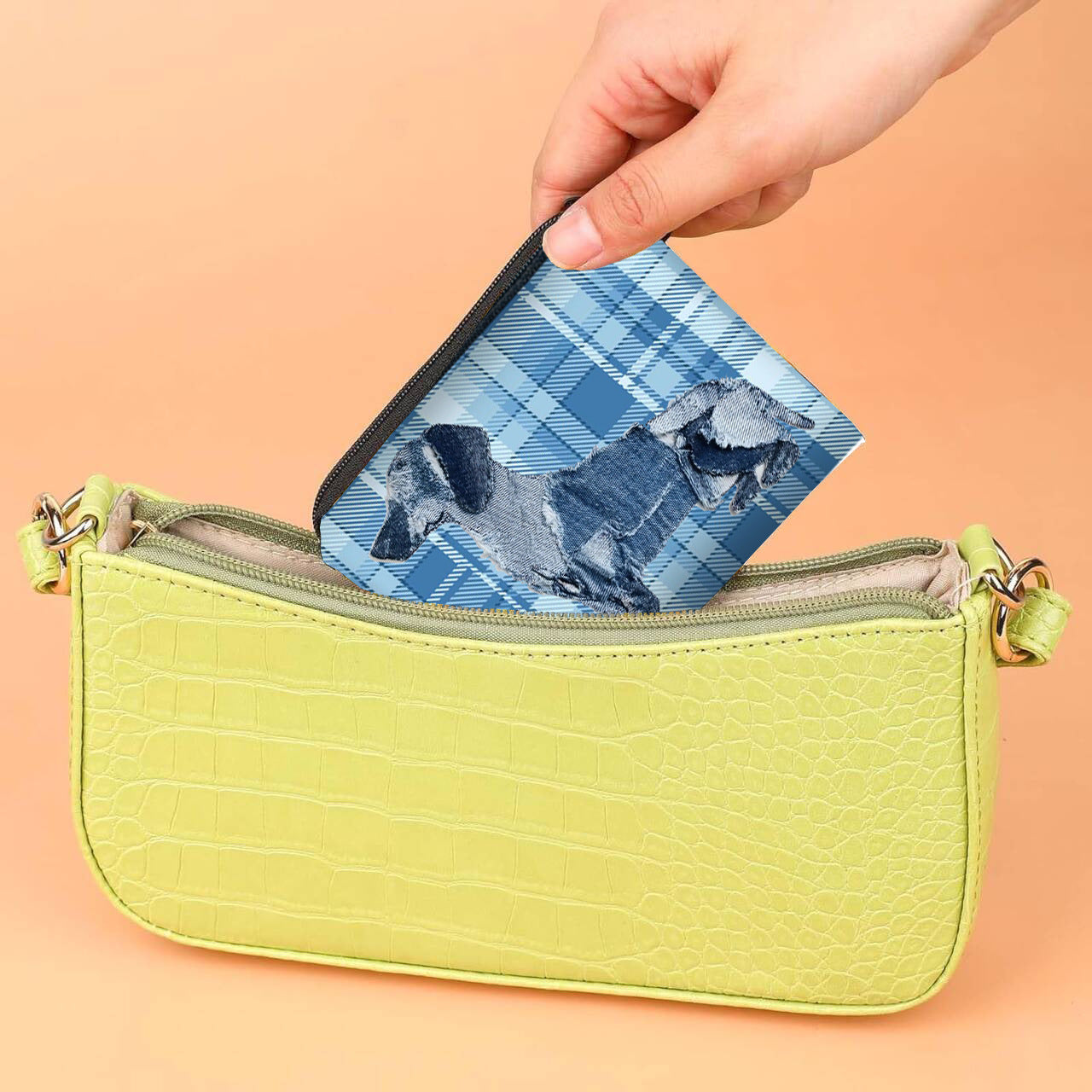 Denim Jeans Animal Coin Purse